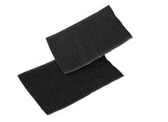 HLFT-001B 10cm Polyester Velcro Peel-n-stick adhesive side (Black) (0,1mtr)